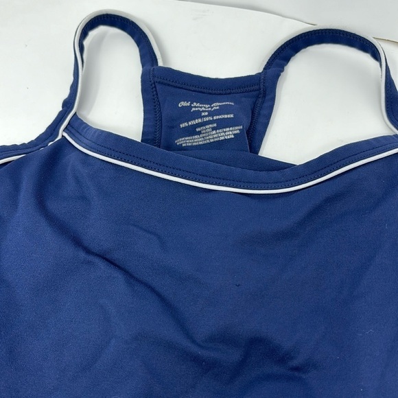 OLD NAVY brand Women's sleeveless gym t-shirt in narrow navy blue size XS - Picture 2 of 7